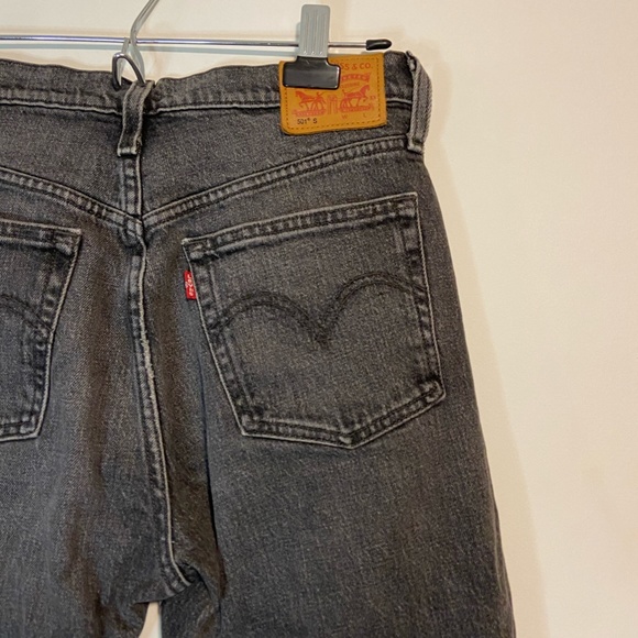Black Faded 501 Retro Levi's - Picture 1 of 9